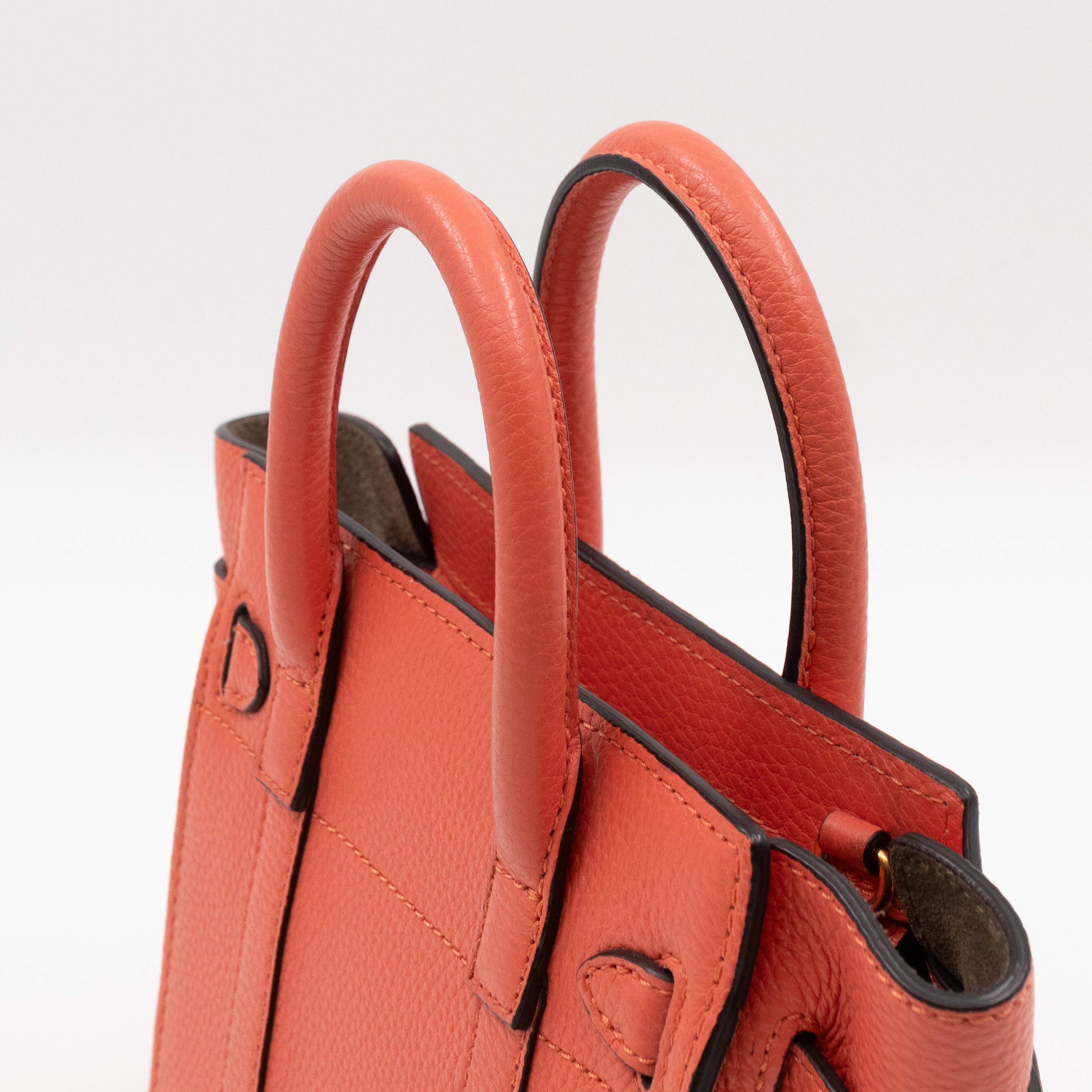 Micro Zipped Bayswater Coral Rose Leather
