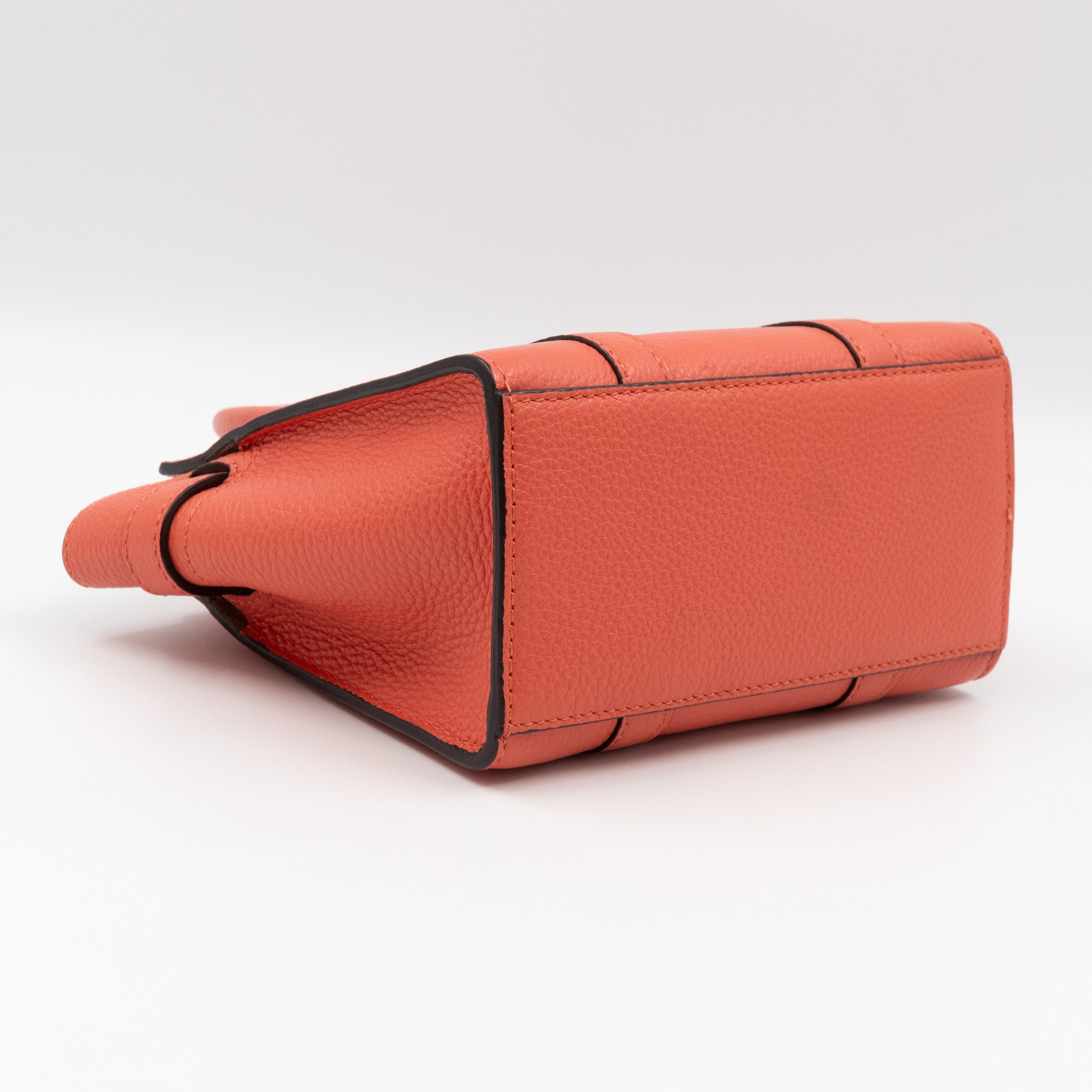 Micro Zipped Bayswater Coral Rose Leather