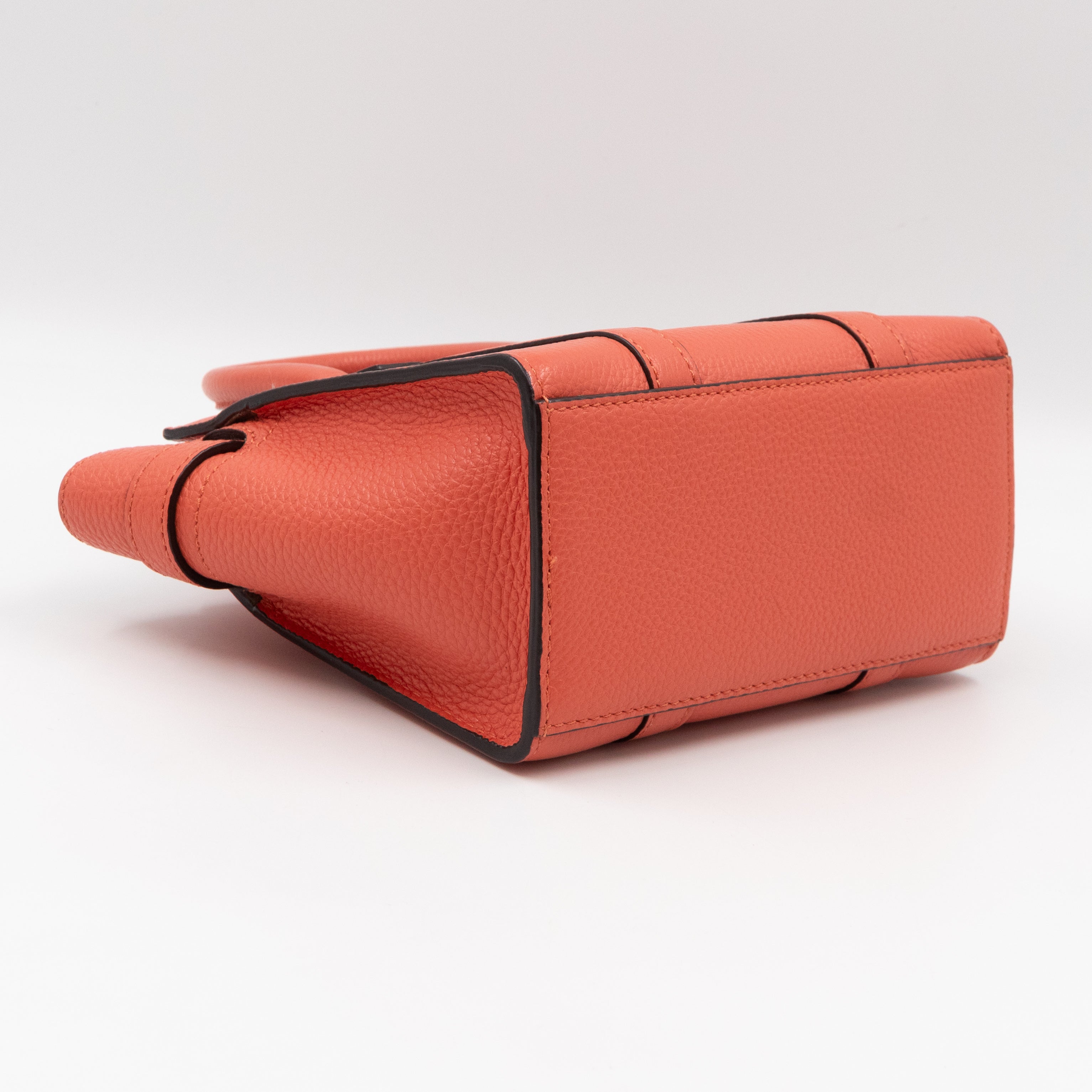 Micro Zipped Bayswater Coral Rose Leather