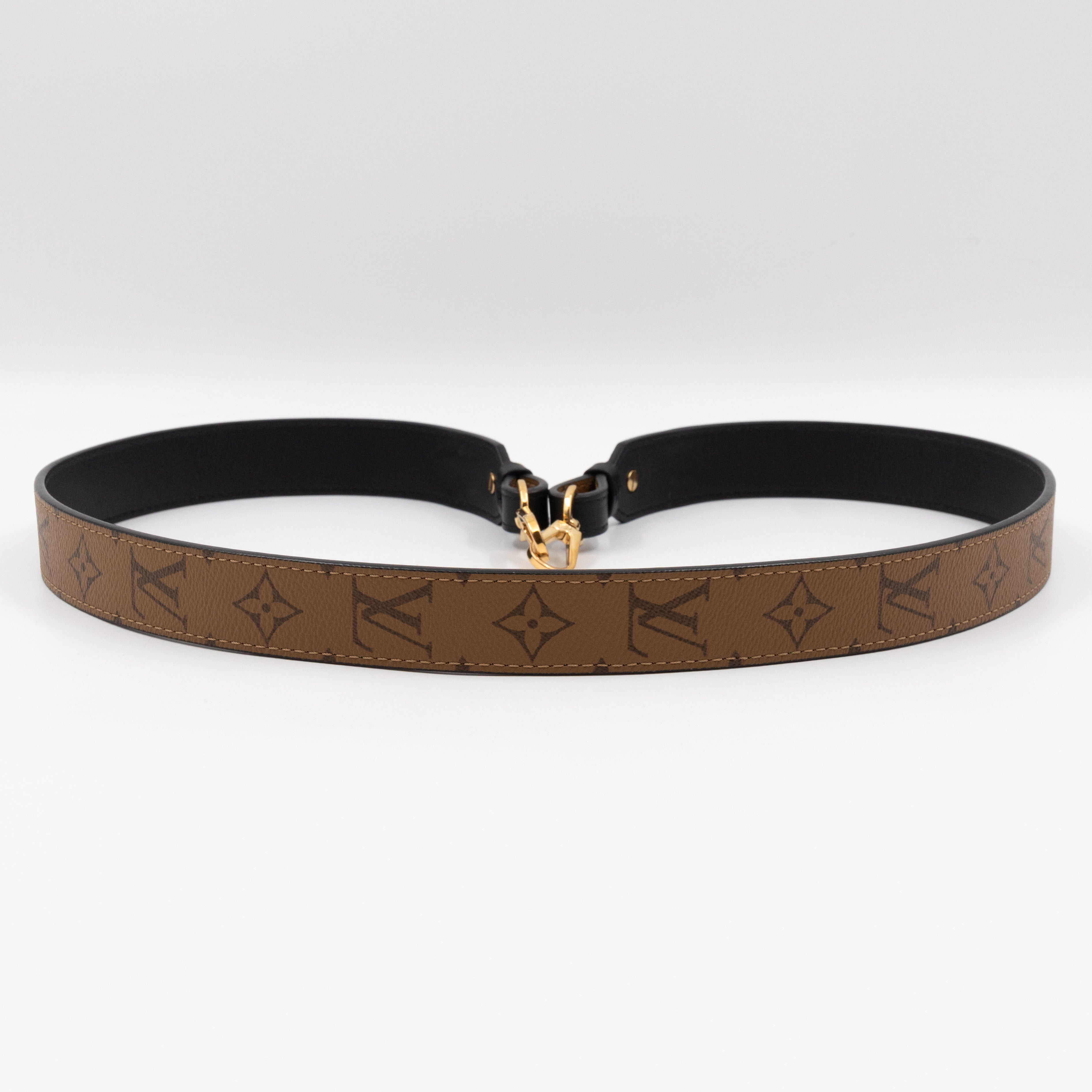 Bandoulière Shoulder Strap Monogram Reverse Leather