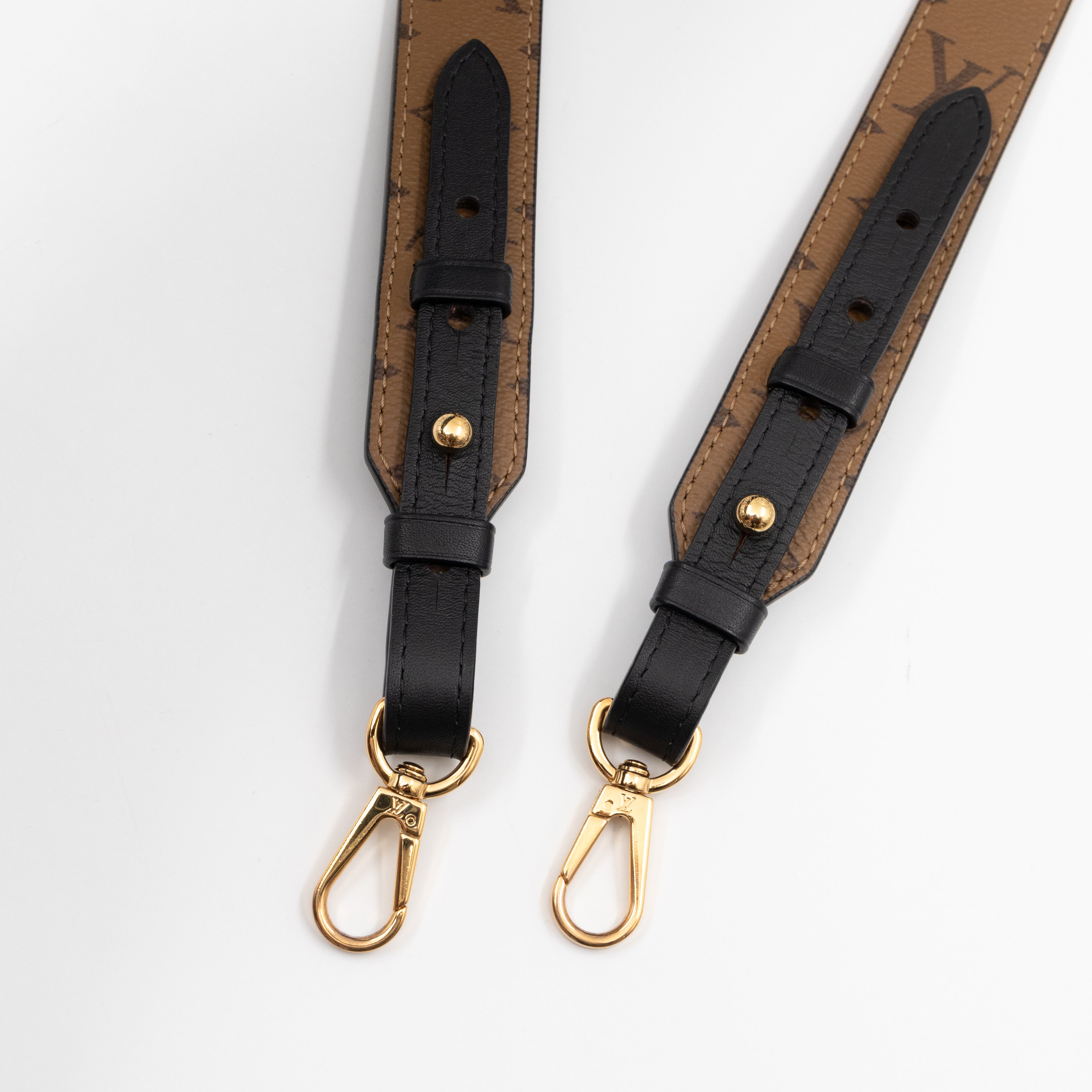 Bandoulière Shoulder Strap Monogram Reverse Leather