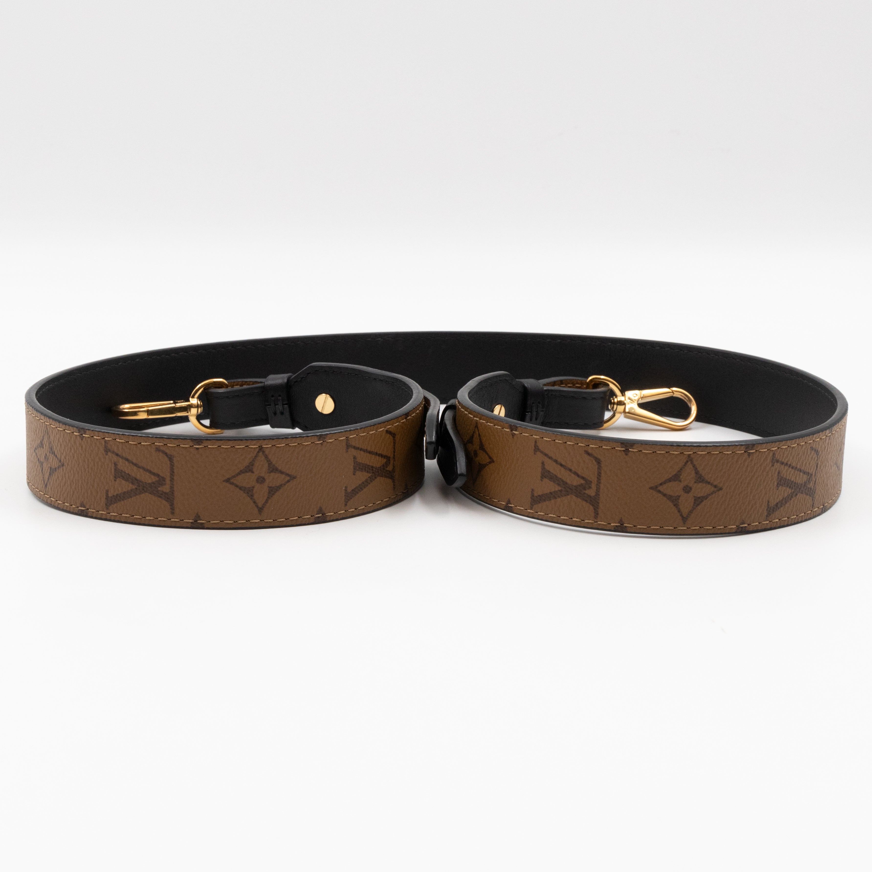 Bandoulière Shoulder Strap Monogram Reverse Leather