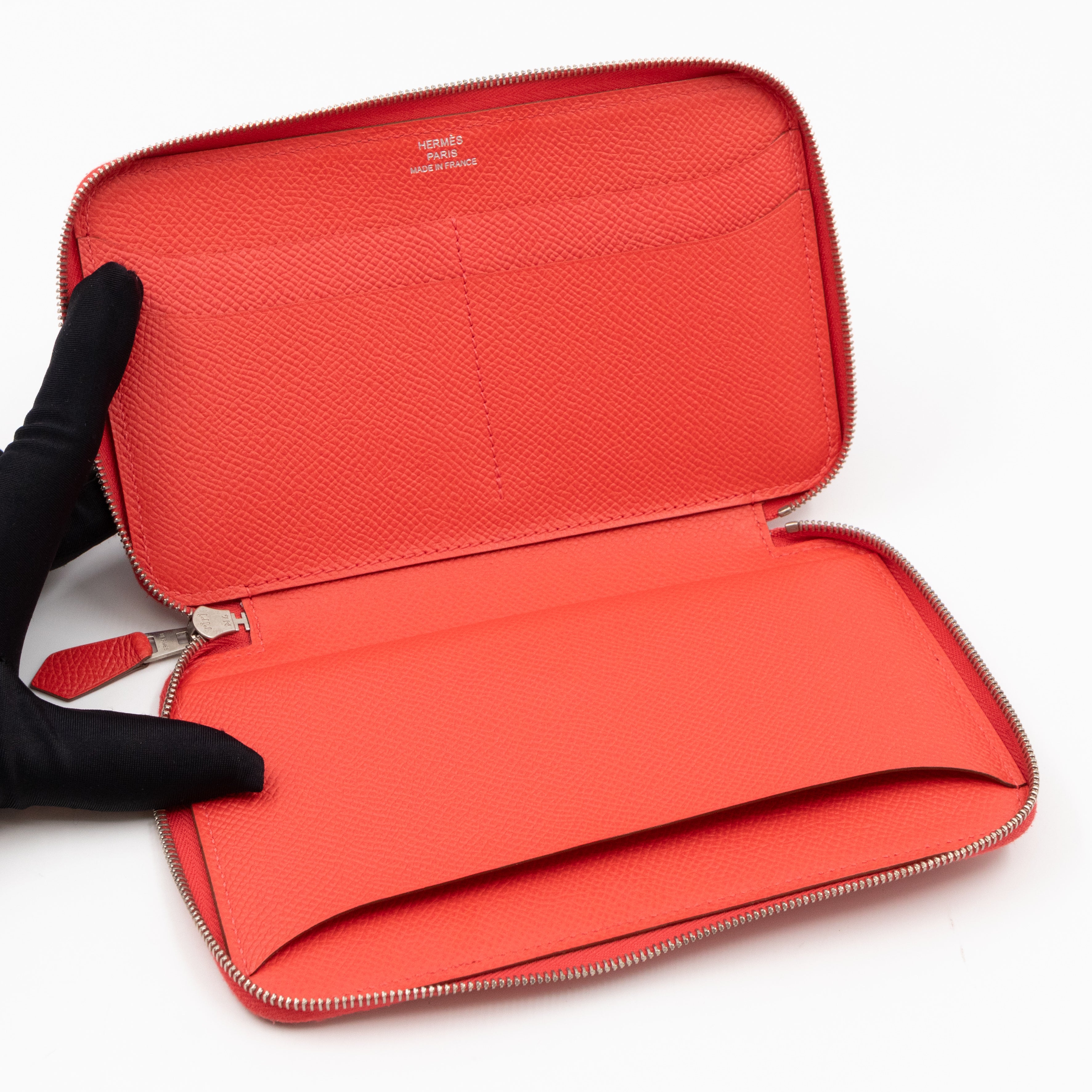 Soie-Cool Wallet Rose Jaipur Epsom Leather & Silk