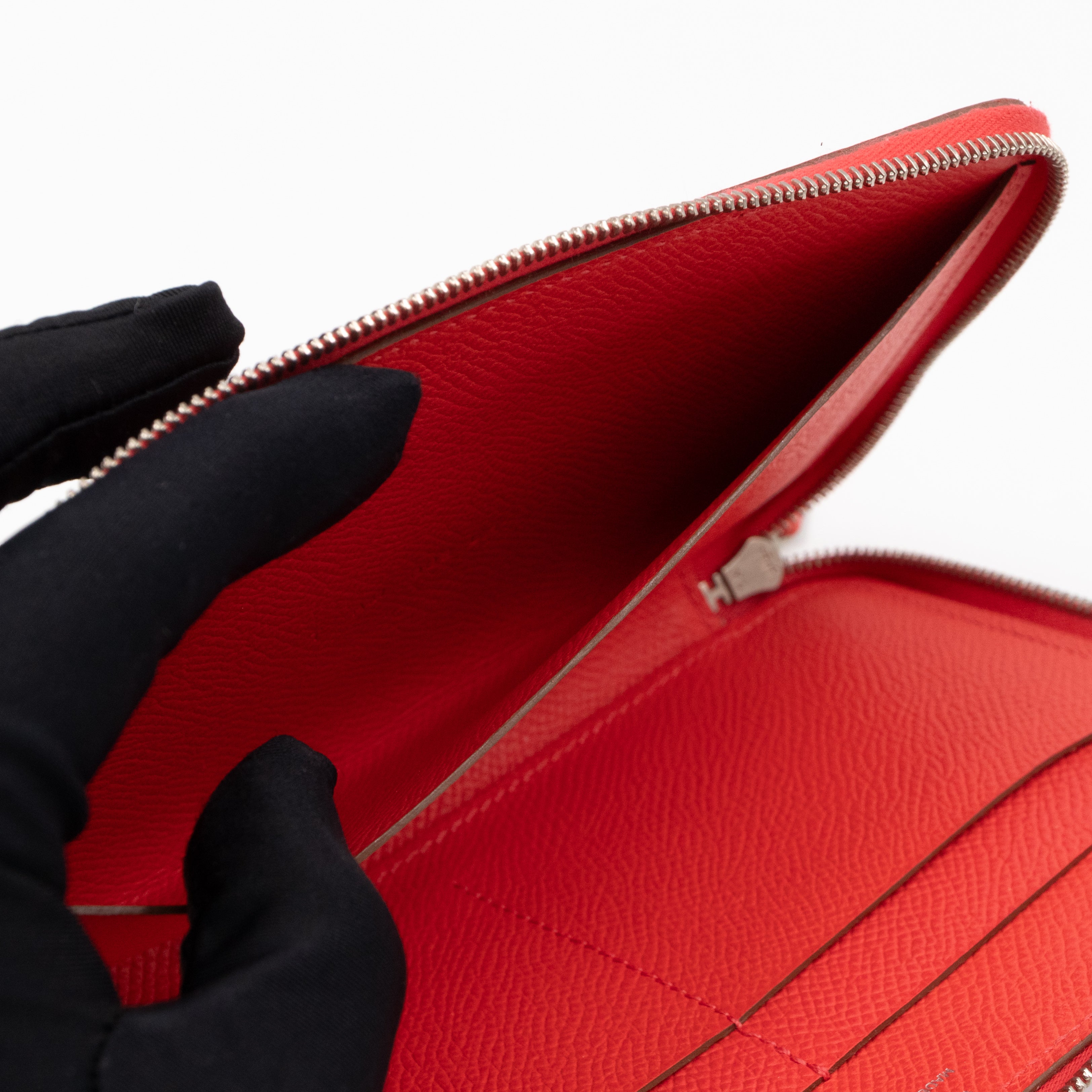 Soie-Cool Wallet Rose Jaipur Epsom Leather & Silk