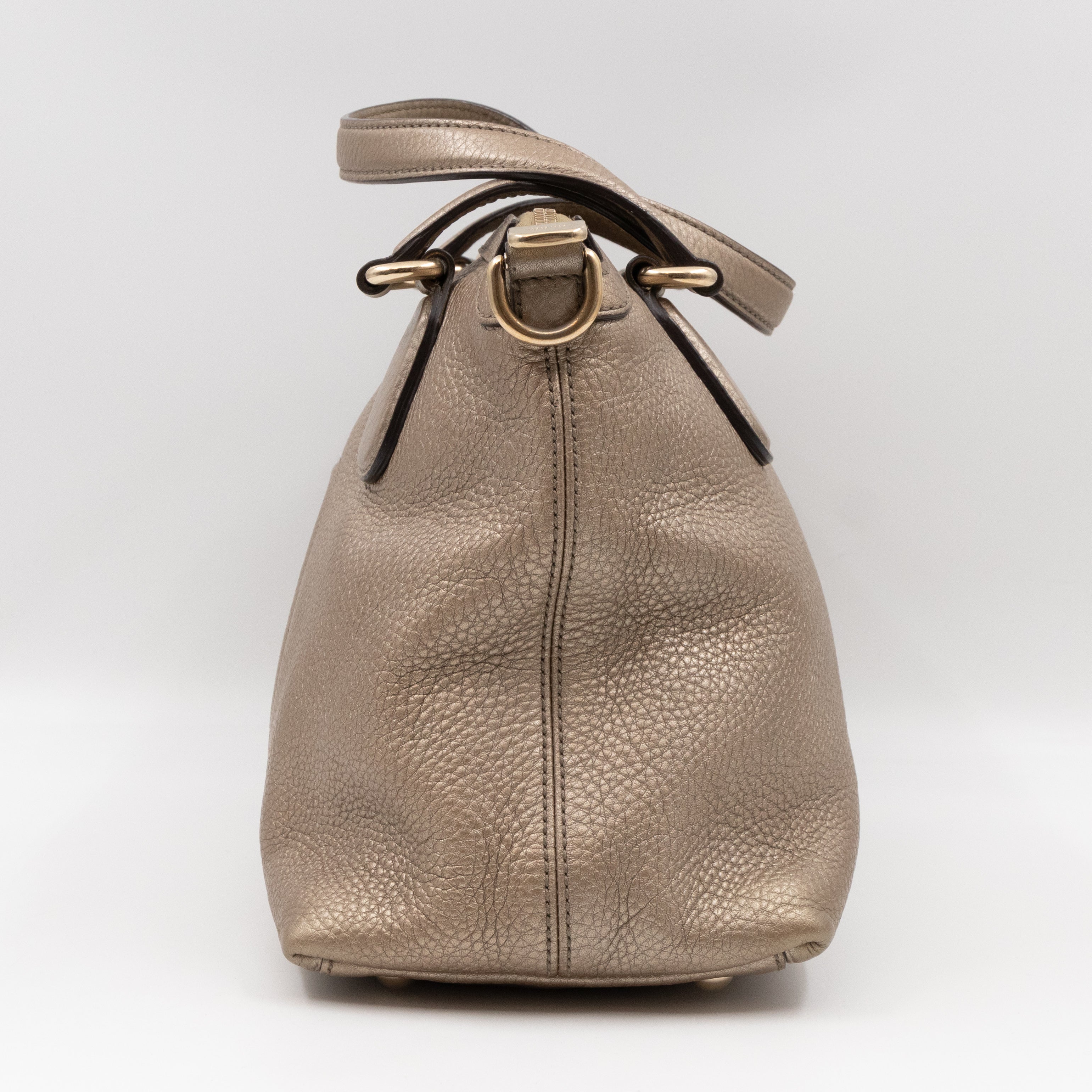 Soho Two Way Shoulder Bag Champagne Leather