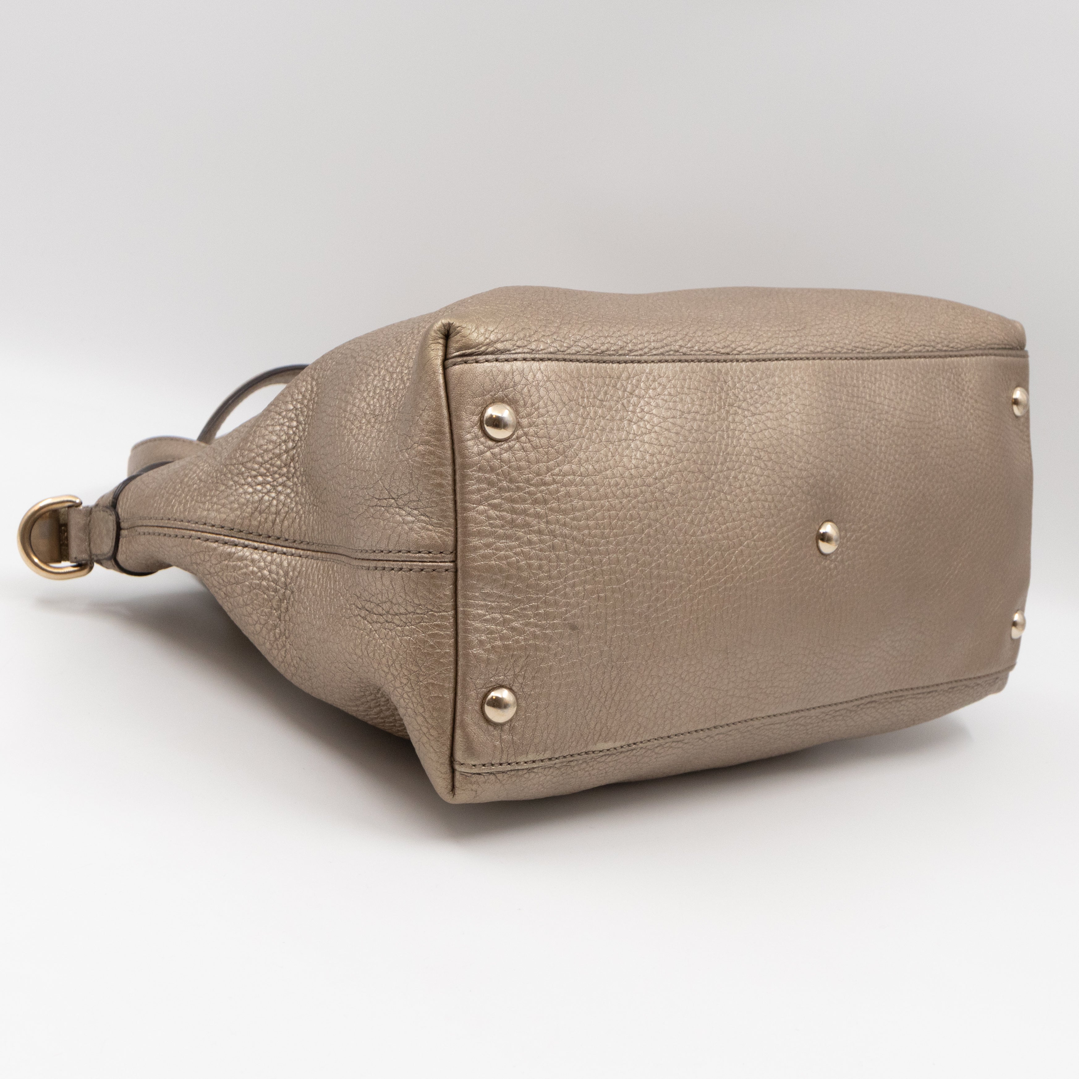 Soho Two Way Shoulder Bag Champagne Leather