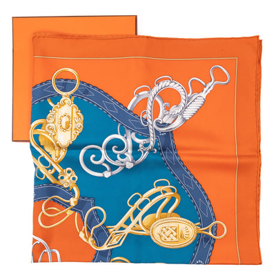 Silk Scarf 90 Profile Selleriere Orange