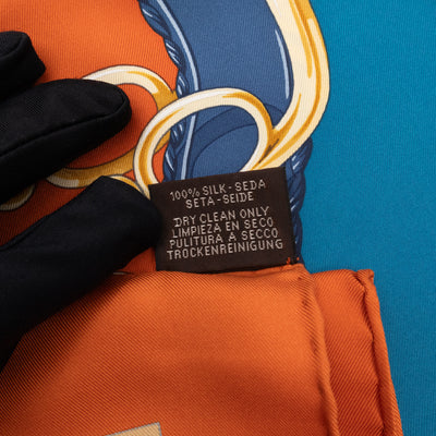 Silk Scarf 90 Profile Selleriere Orange