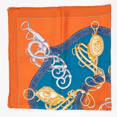 Silk Scarf 90 Profile Selleriere Orange