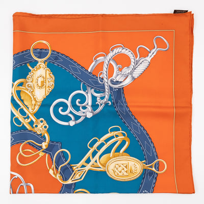 Silk Scarf 90 Profile Selleriere Orange