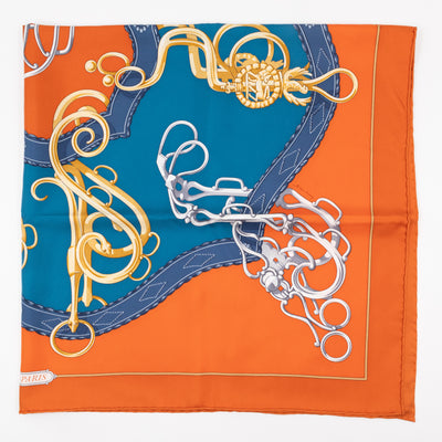 Silk Scarf 90 Profile Selleriere Orange
