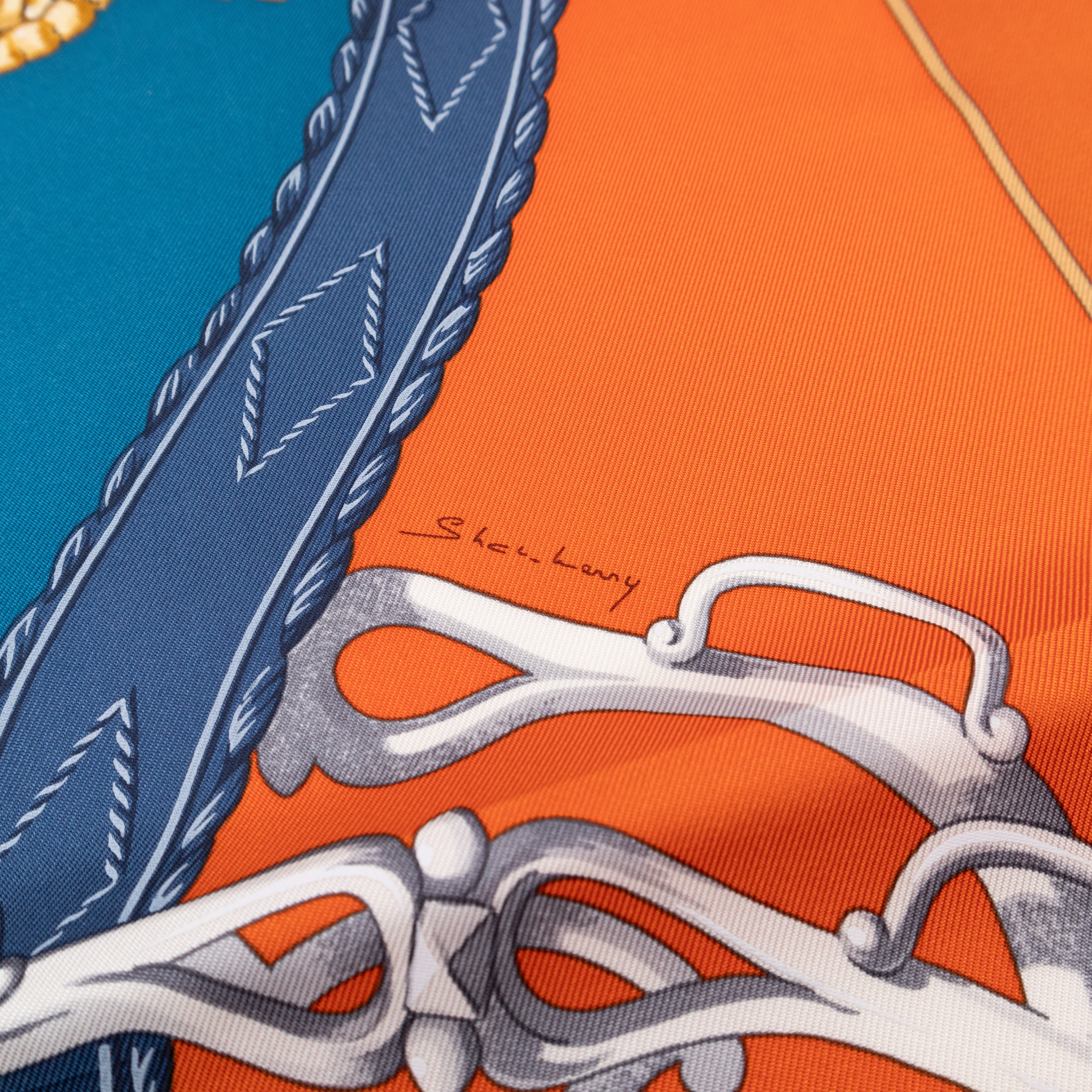 Silk Scarf 90 Profile Selleriere Orange