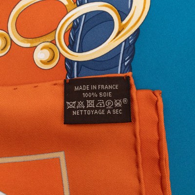 Silk Scarf 90 Profile Selleriere Orange