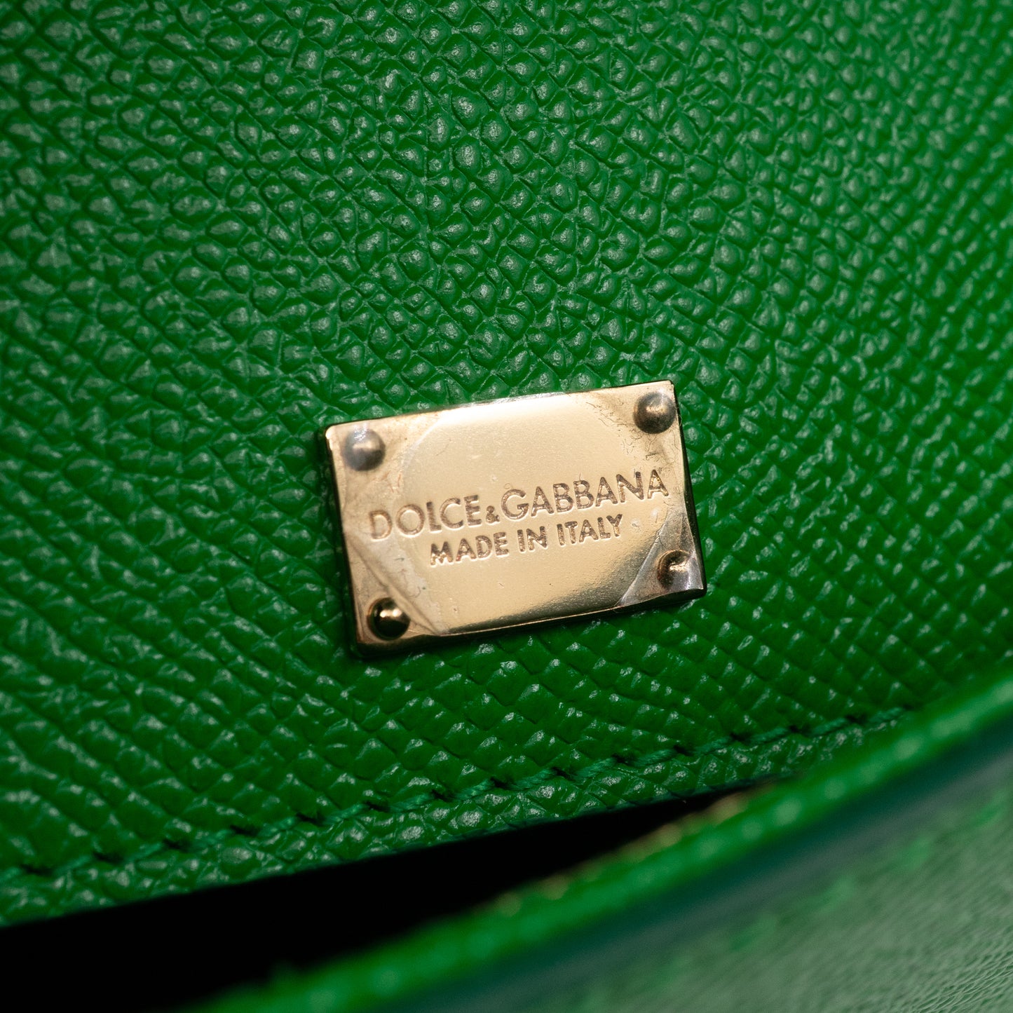 Sicily Medium Dauphine Leather Green