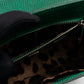 Miss Monica Top Handle Bag Lizard Embossed Leather Green