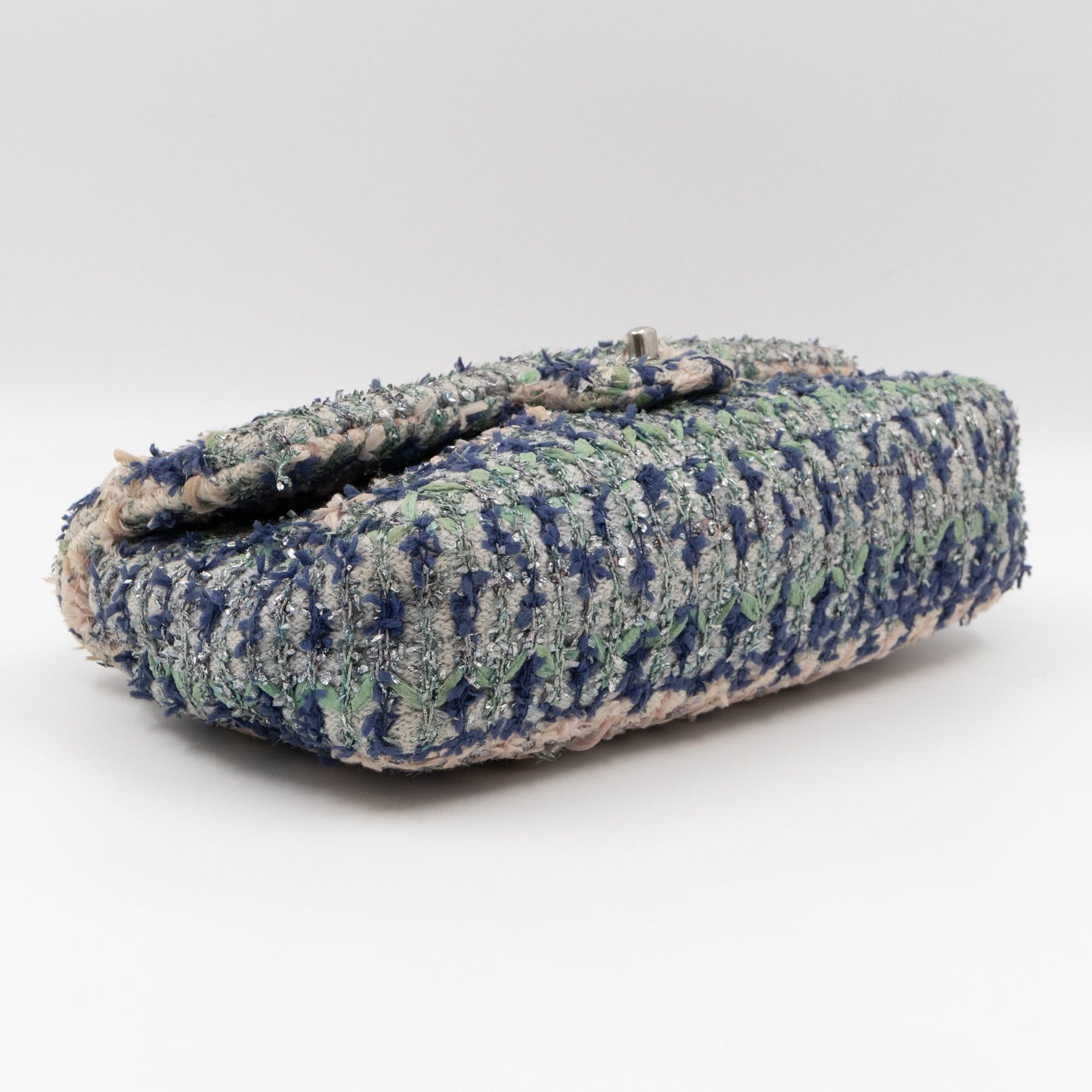 Classic Single Flap Medium Bag Knit Tweed