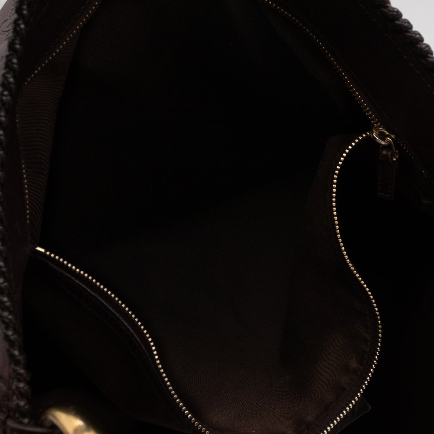 Horsebit Hobo Bag Large Brown Leather