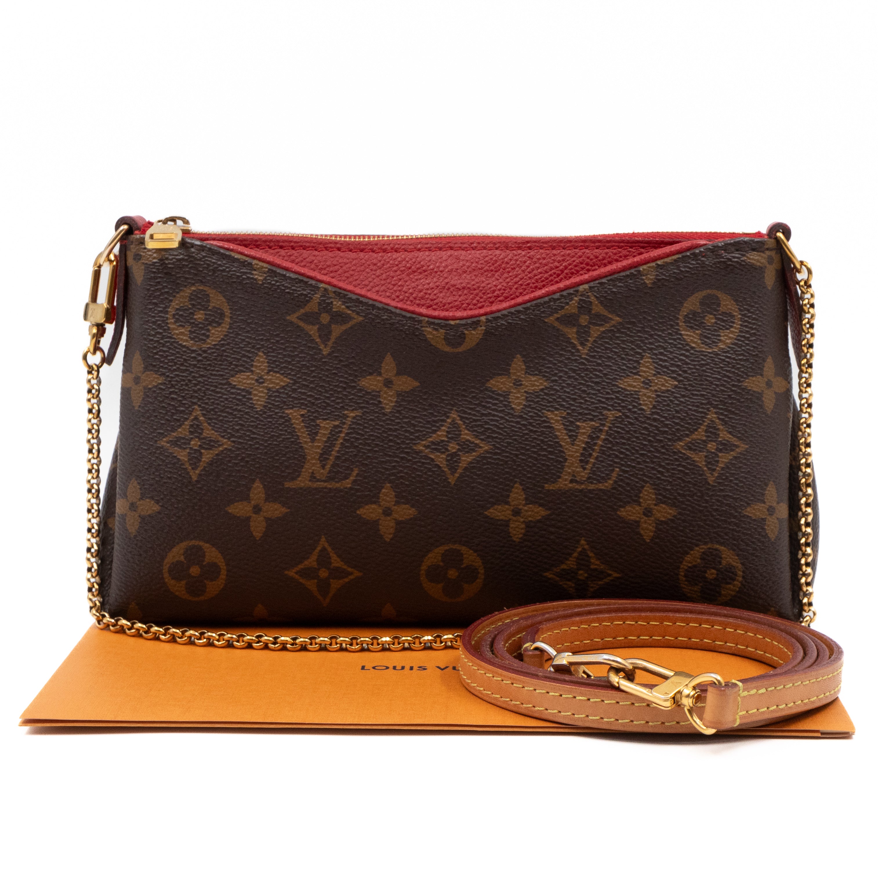 Pallas Clutch Monogram Red