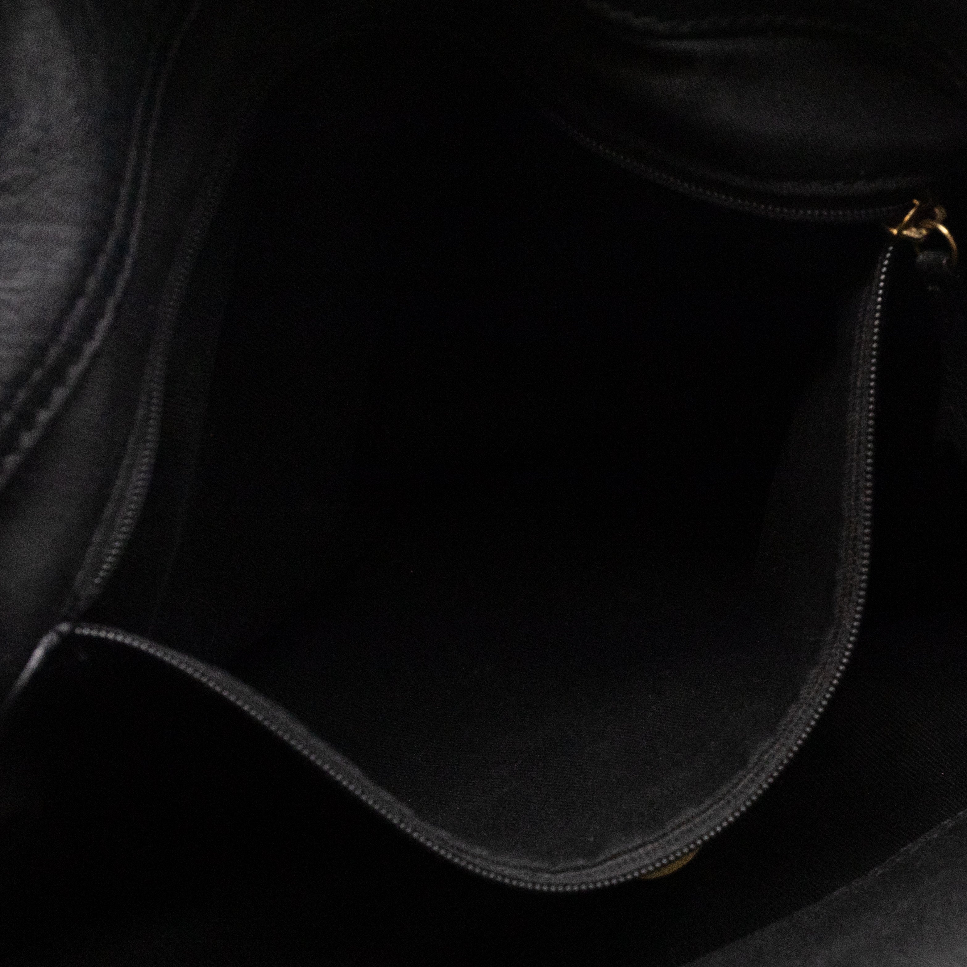 Mitzy East West Hobo Bag Black Leather