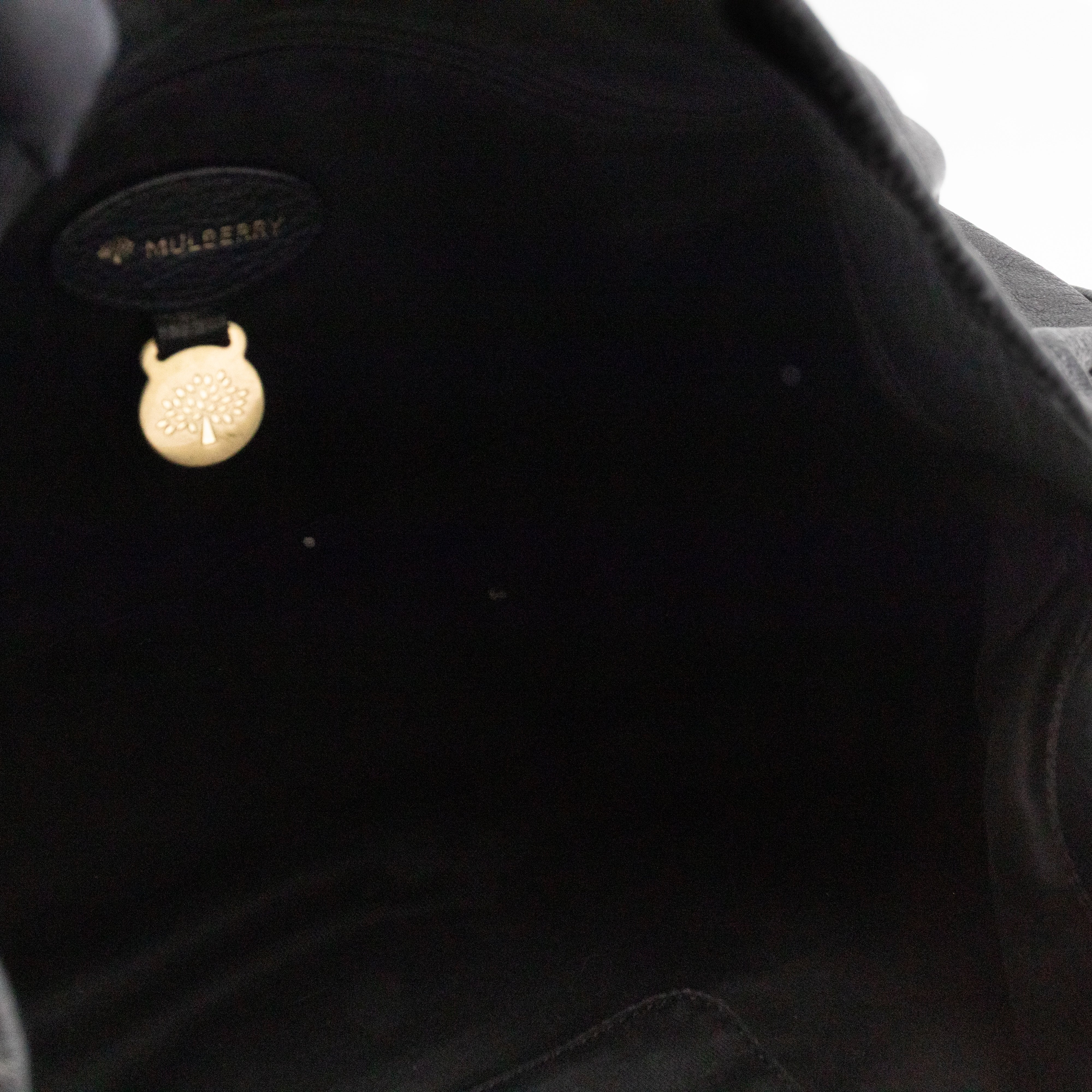 Mitzy East West Hobo Bag Black Leather