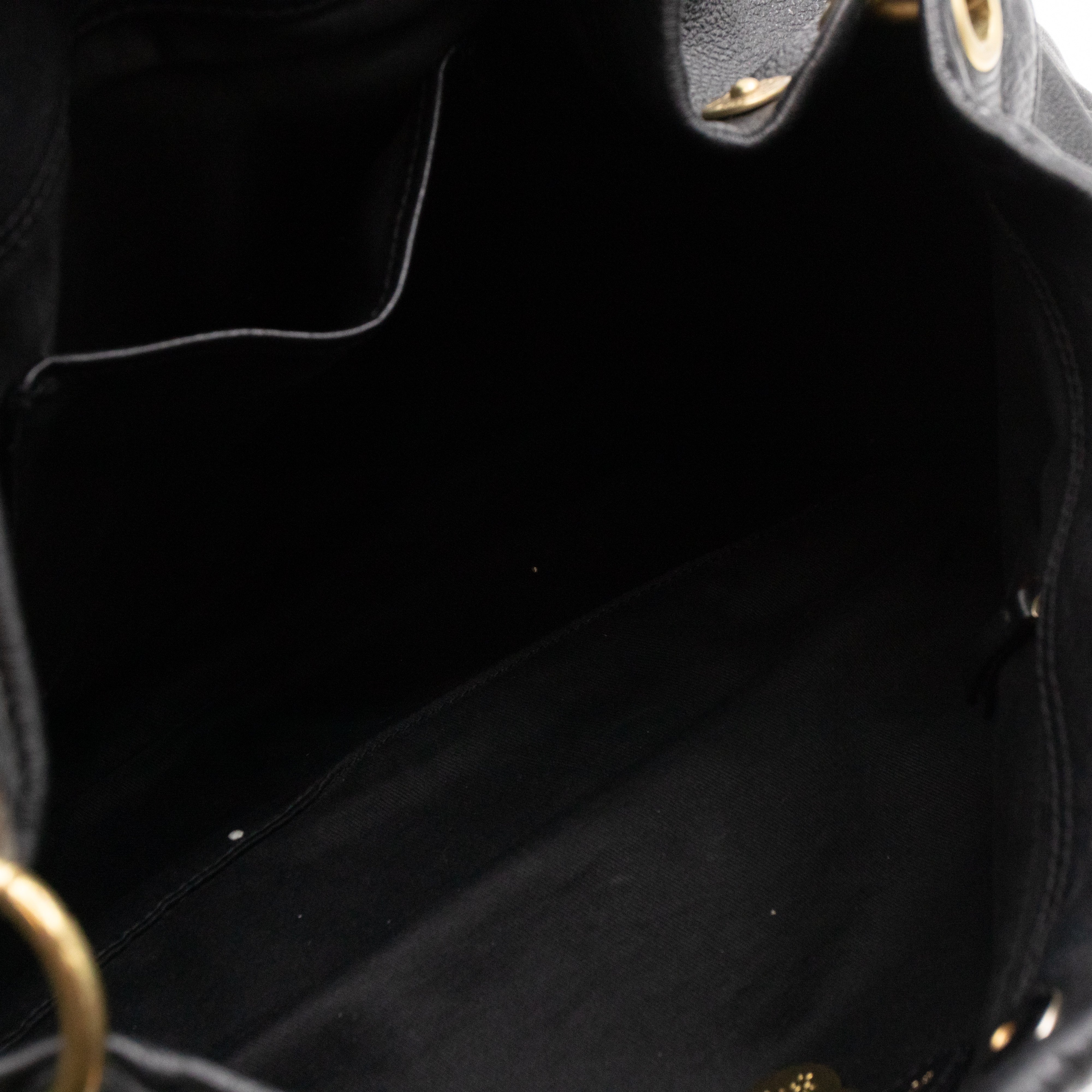 Mitzy East West Hobo Bag Black Leather