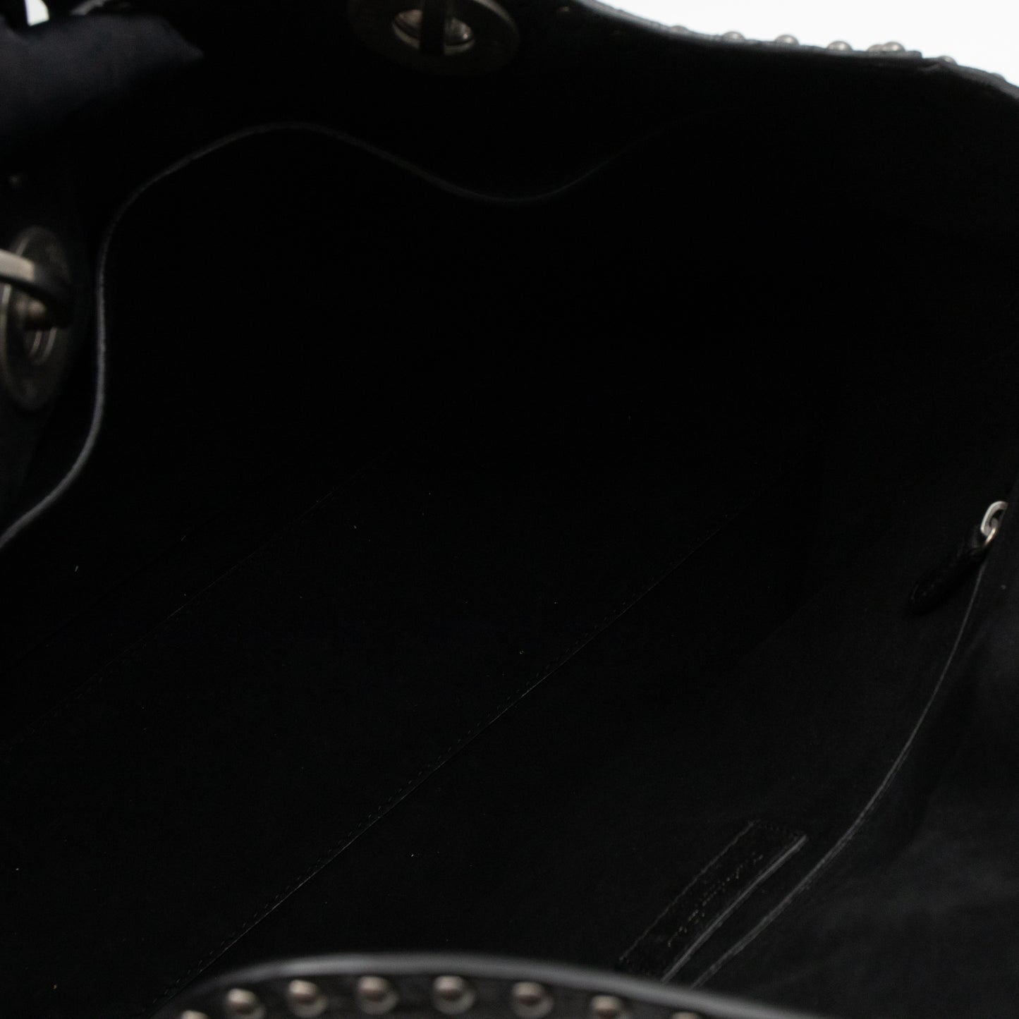 Lady Dior Large Supple Studded Black Calfskin Leather