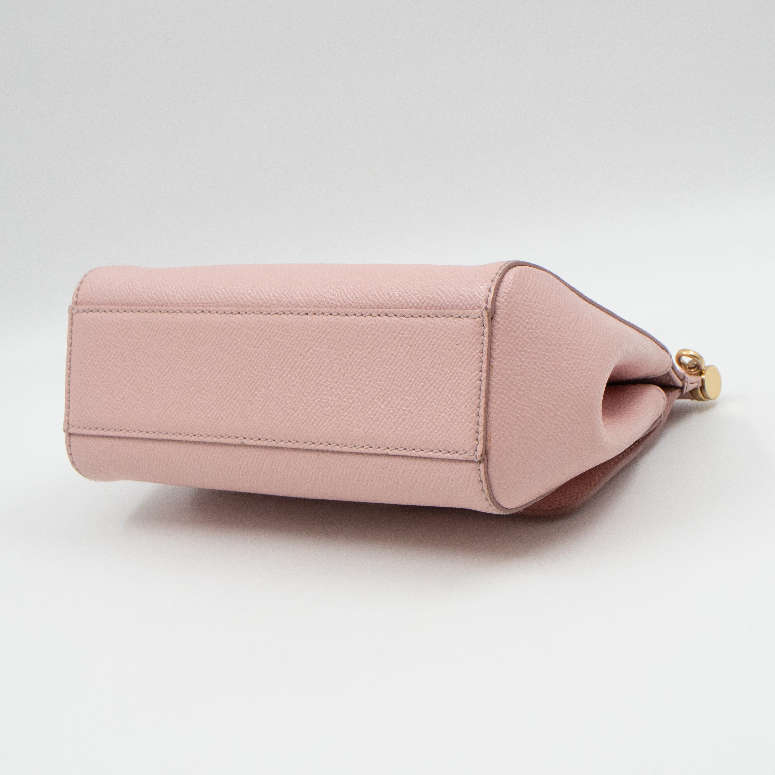 Sicily Small Dauphine Leather Light Pink