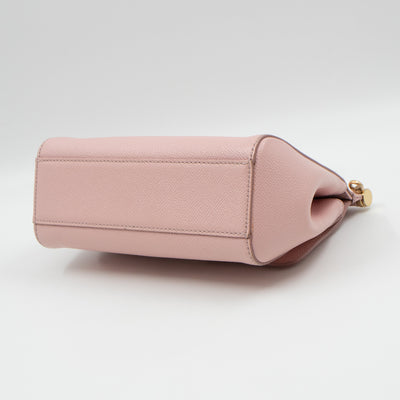 Sicily Small Dauphine Leather Light Pink