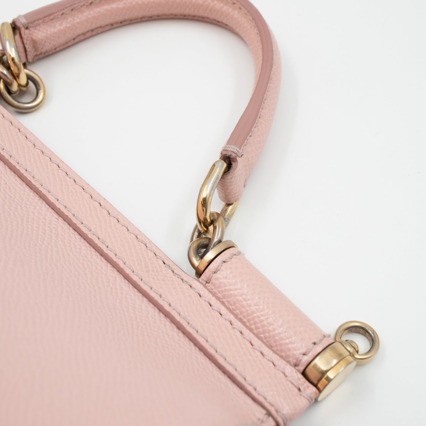 Sicily Small Dauphine Leather Light Pink