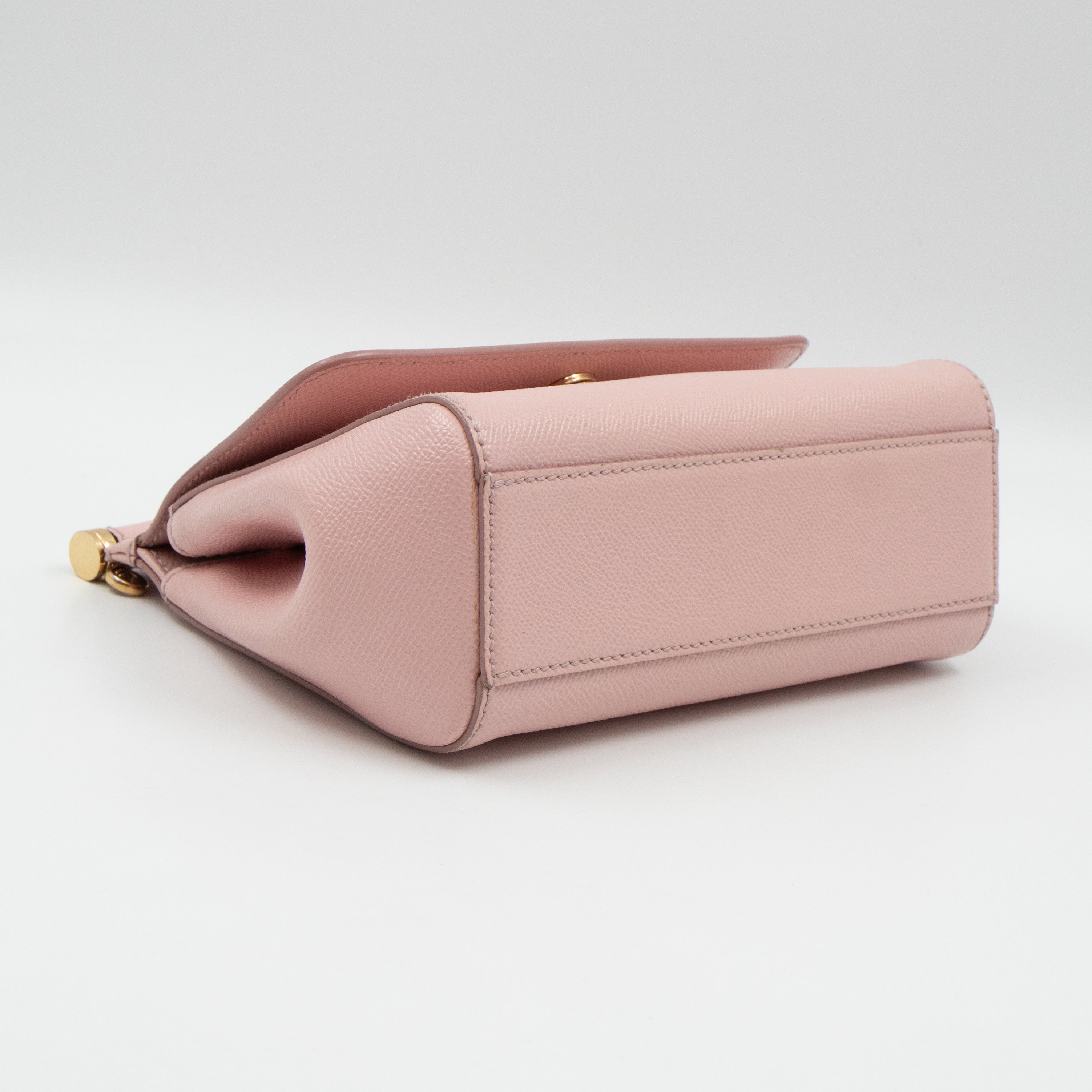 Sicily Small Dauphine Leather Light Pink