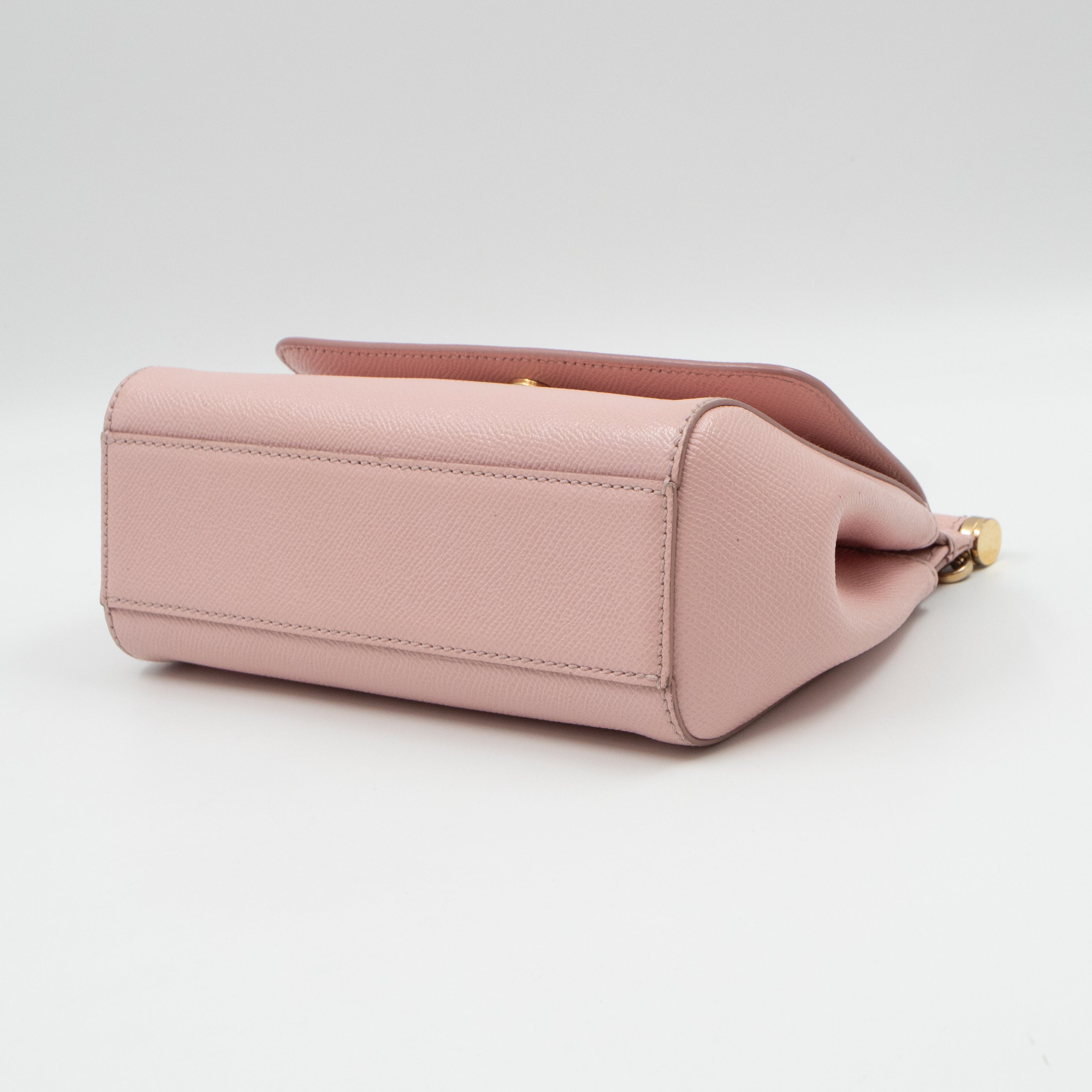 Sicily Small Dauphine Leather Light Pink