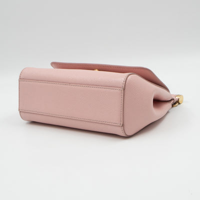 Sicily Small Dauphine Leather Light Pink