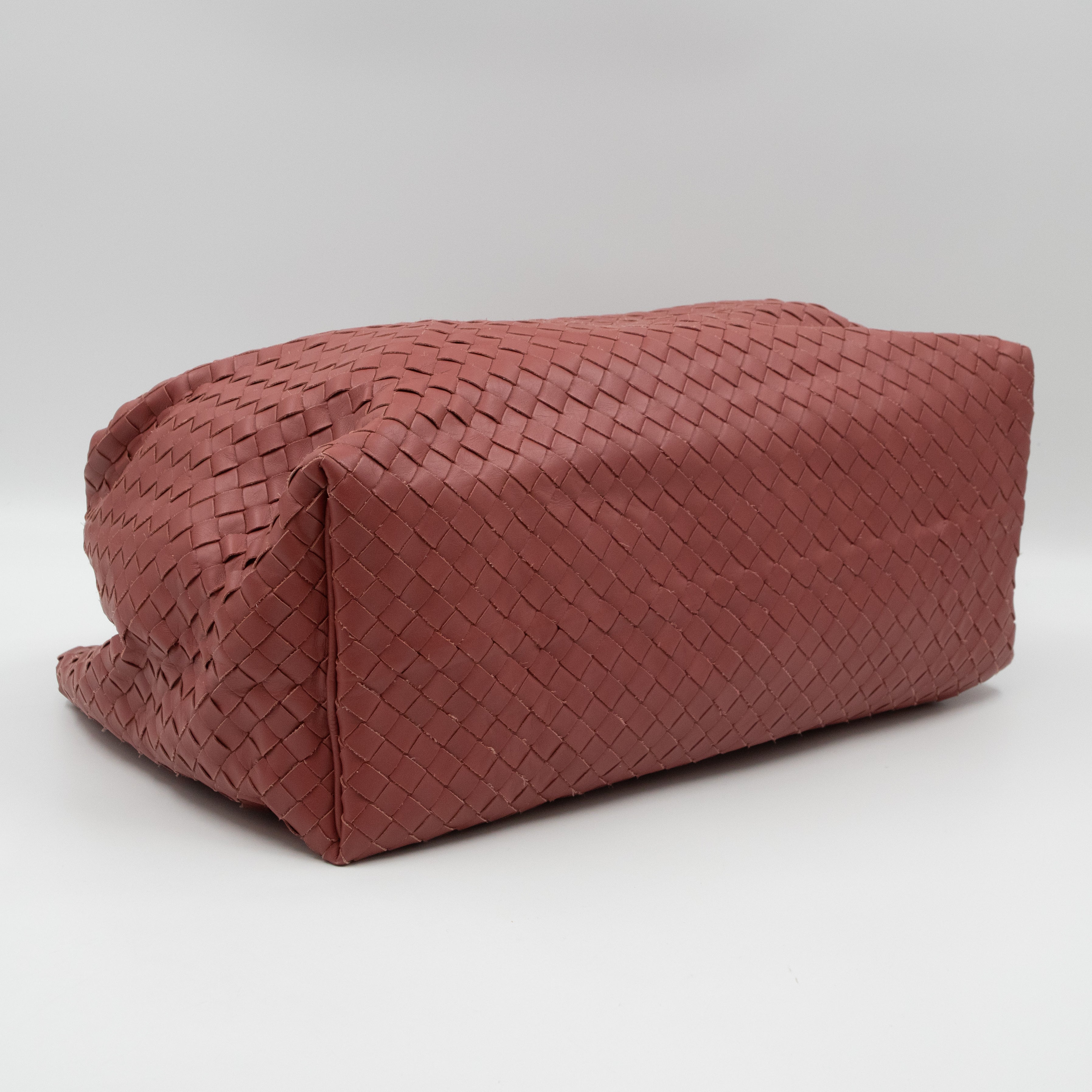 Sloane Hobo Bag Intrecciato Mauve Leather