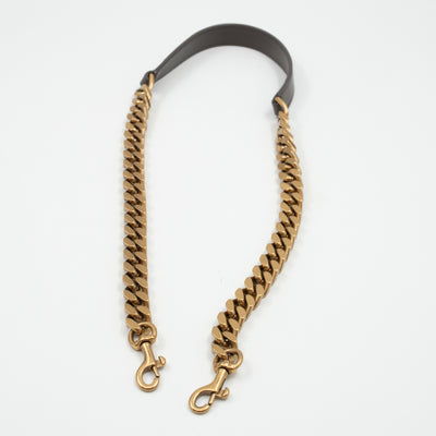 College Large Chevron Quilted Gray Suede Leather