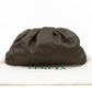 The Pouch Clutch Leather Green