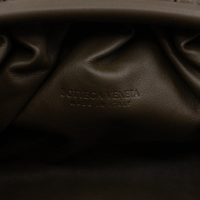 The Pouch Clutch Leather Green