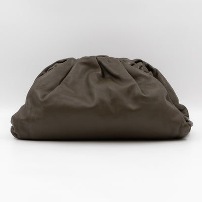 The Pouch Clutch Leather Green