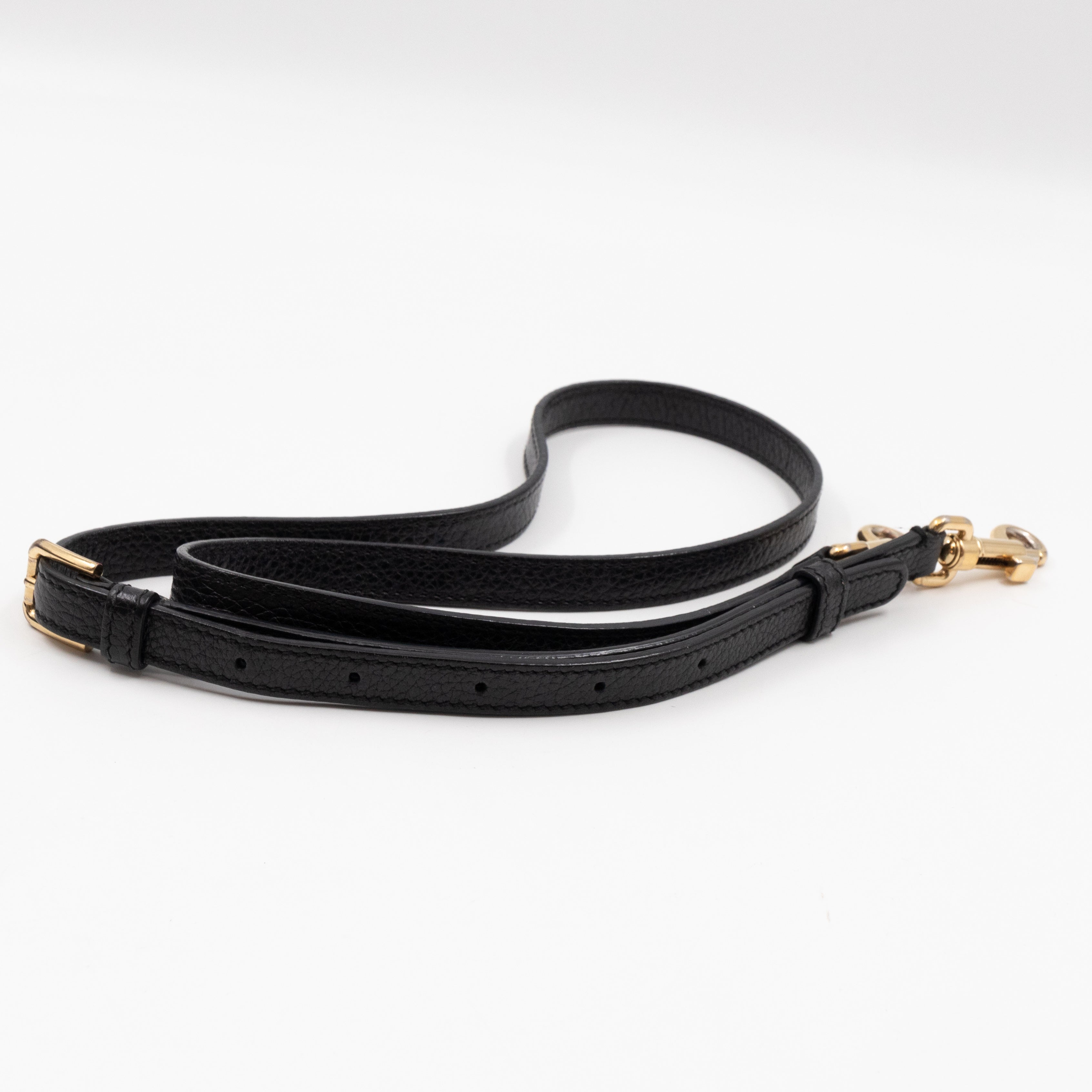Padlock Flap Bag Black Grained Leather