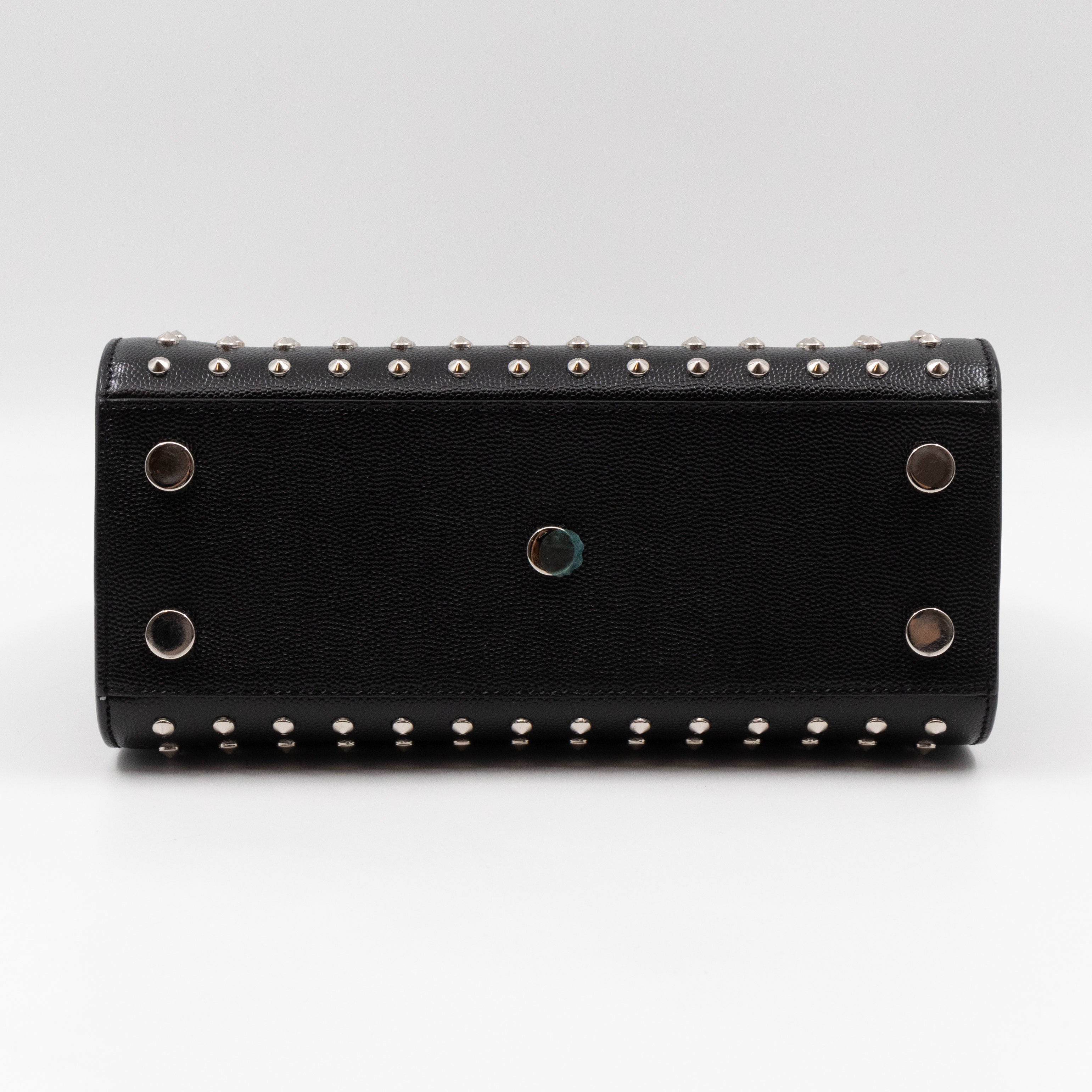 Sac de Jour Nano Studded Black Leather