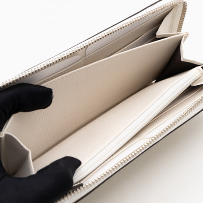 Zip Around Wallet White Micro GG Supreme Stars Canvas