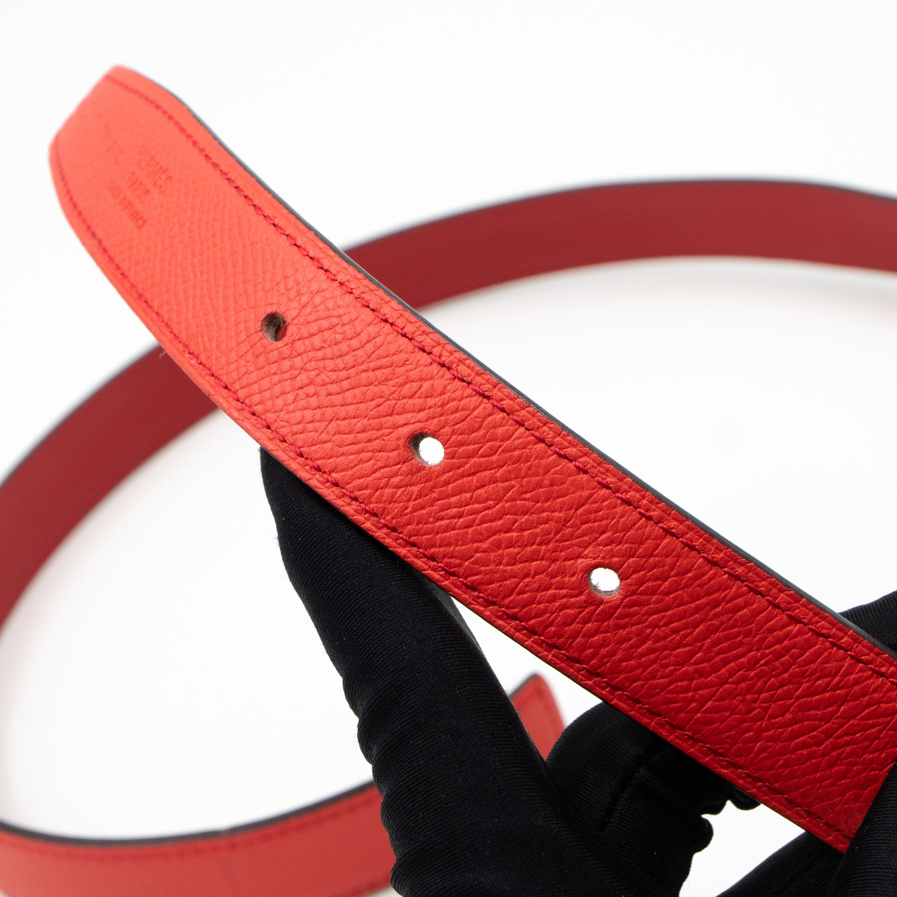 Mini Constance Buckle & Reversible Red and Rose Jaipur Leather Belt 80/32
