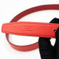 Mini Constance Buckle & Reversible Red and Rose Jaipur Leather Belt 80 cm