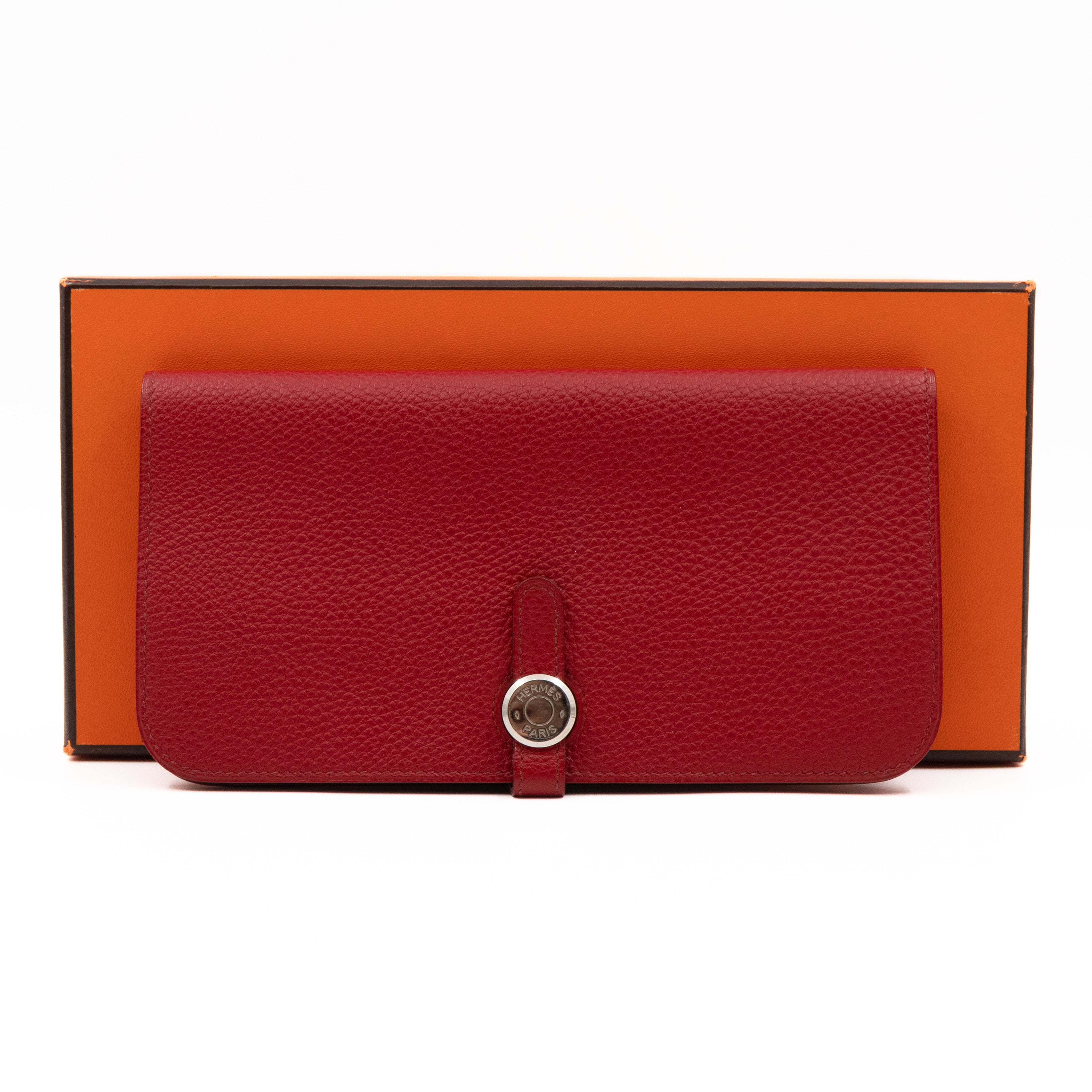 Dogon Long Wallet Red Leather