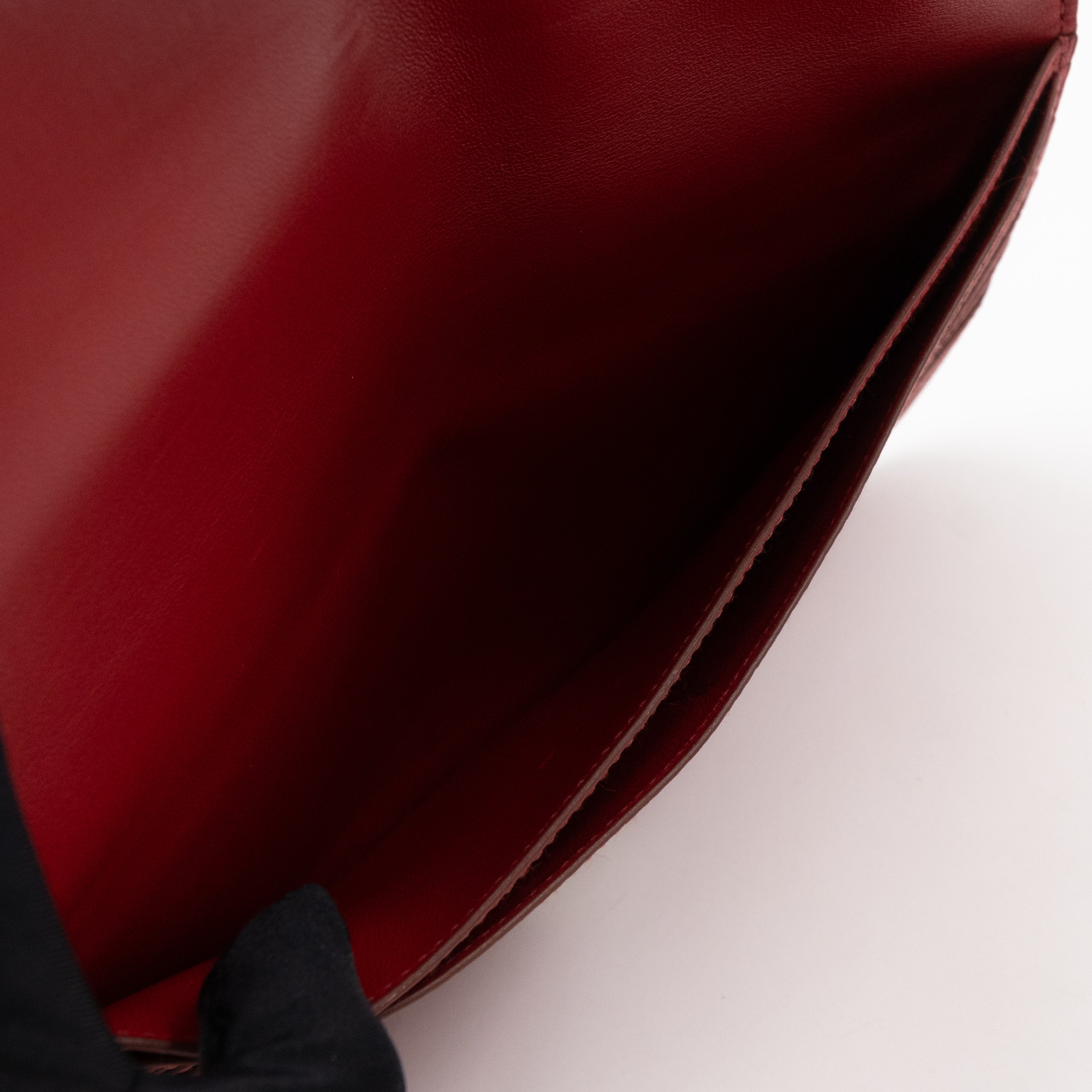 Dogon Long Wallet Red Leather