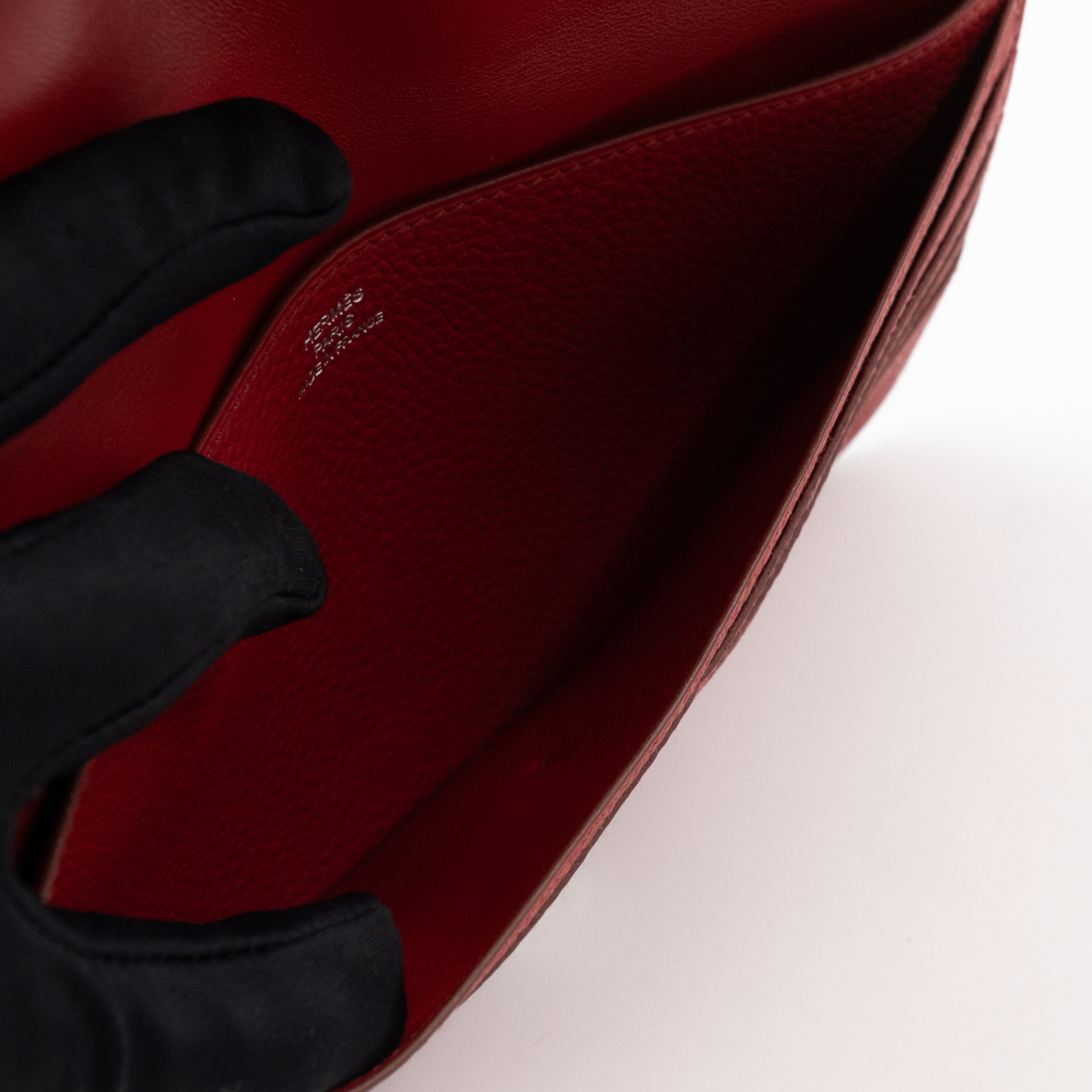 Dogon Long Wallet Red Leather
