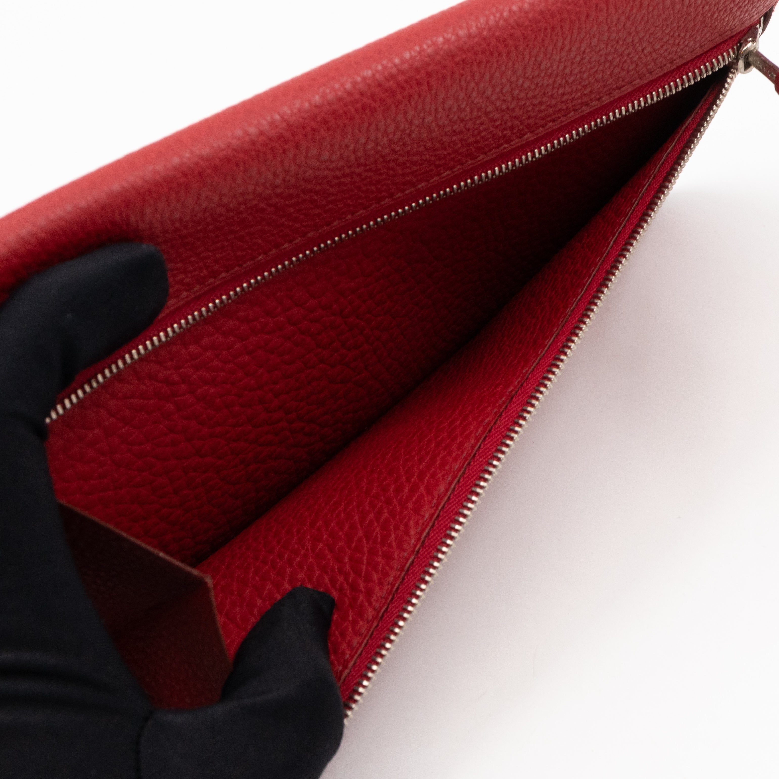 Dogon Long Wallet Red Leather