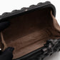 Knot Clutch Studded Under Intrecciato Black Leather