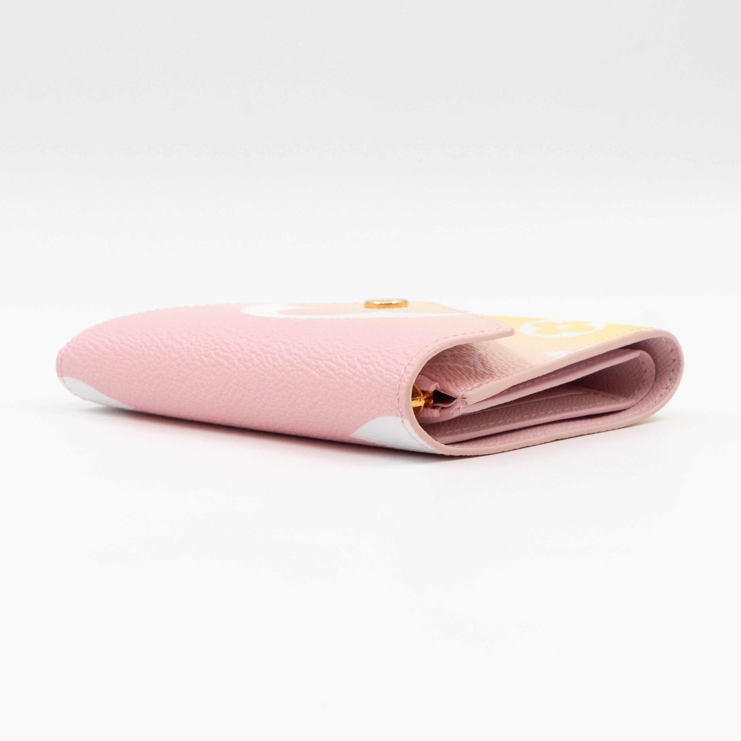 Victorine By The Pool Monogram Giant Pink Yellow
