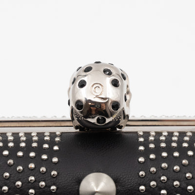 Skull Clutch Britannia Union Jack Studded Black Leather