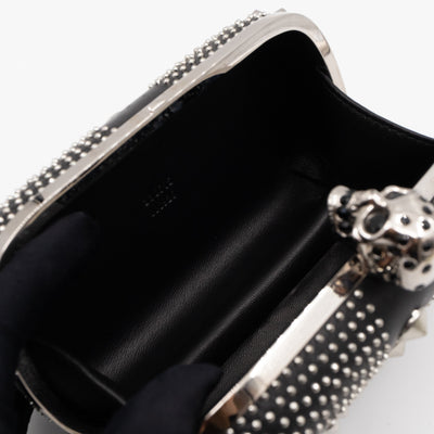 Skull Clutch Britannia Union Jack Studded Black Leather